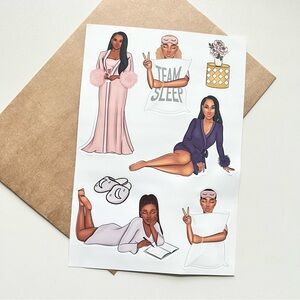 Chic Sleepover Sticker Set